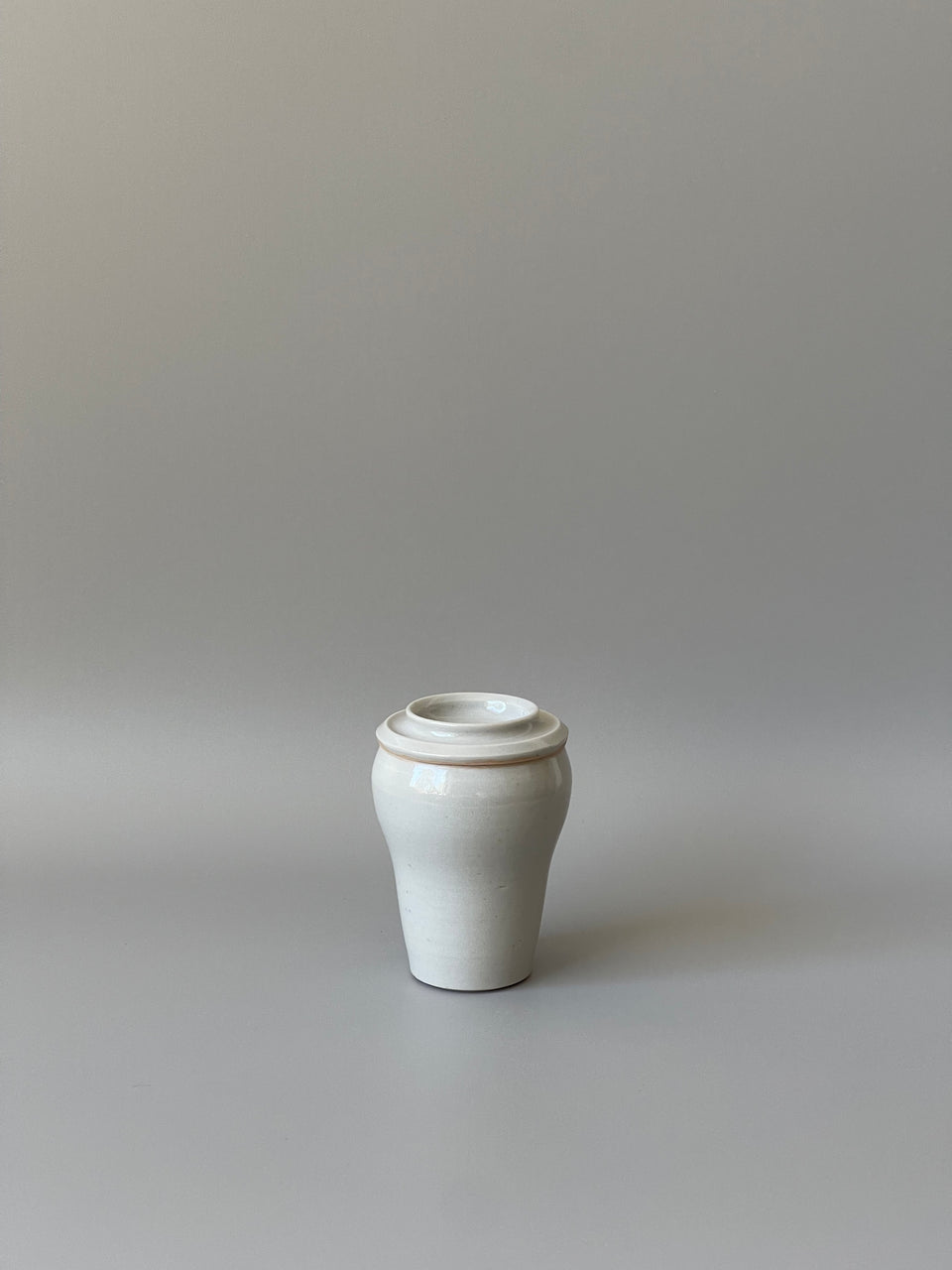 Light Grey Celadon Tea Container/ Tea Caddy