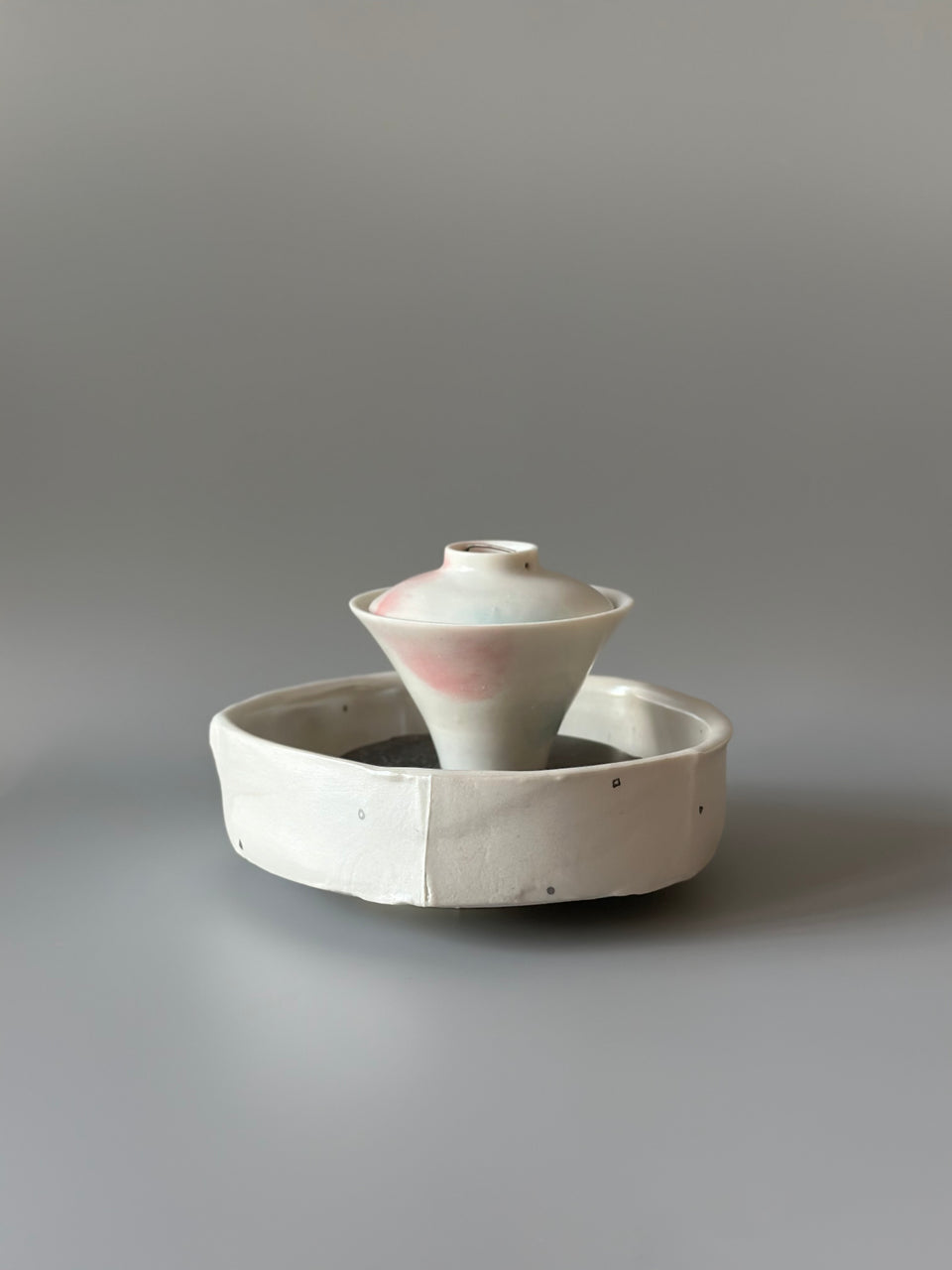Silver Pearl Dots Hucheng pot support