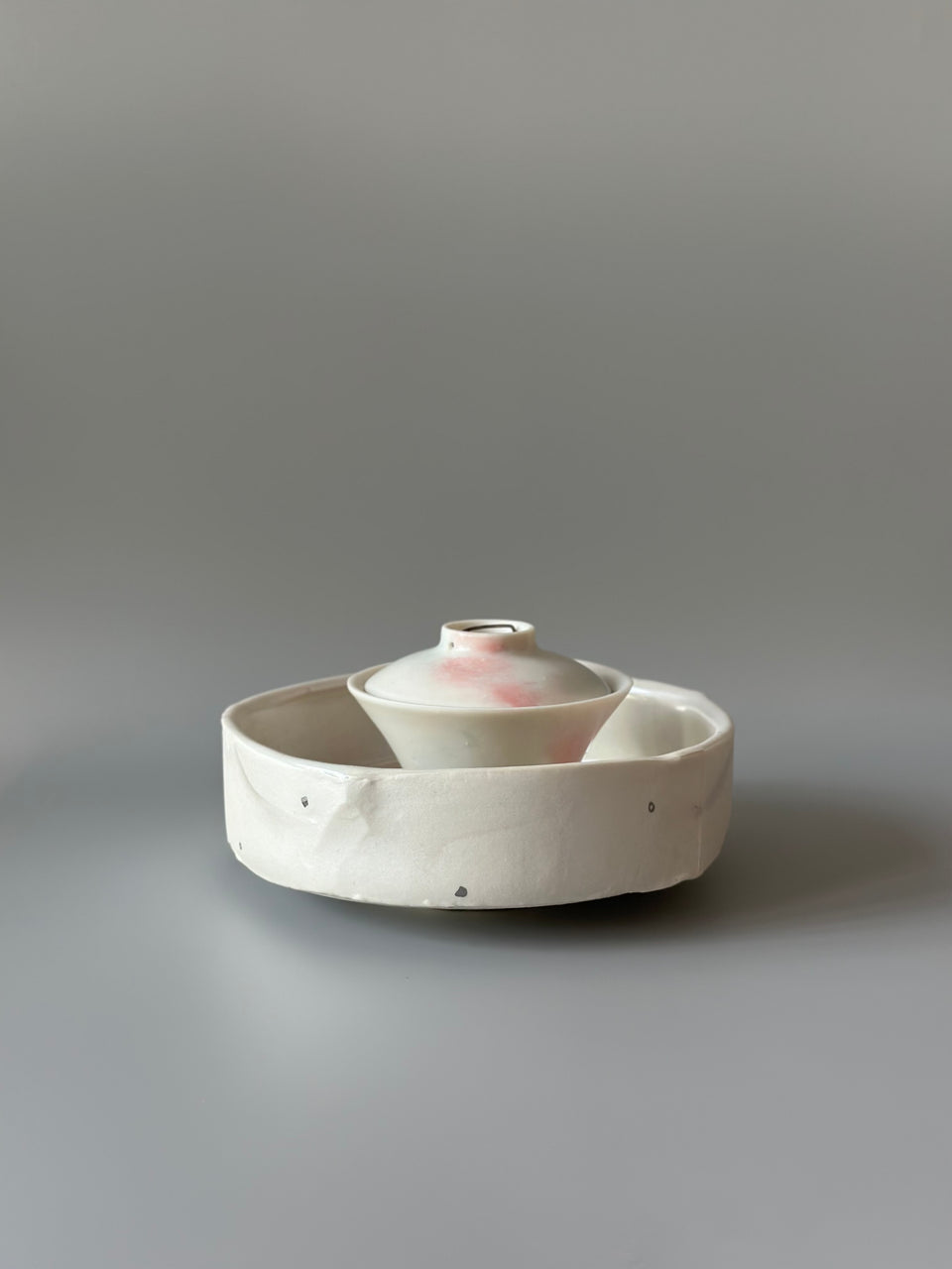 Silver Pearl Dots Hucheng pot support