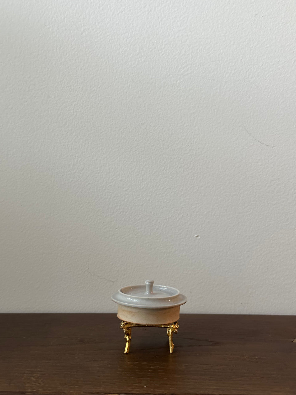 Artisan Brass Branch Tea pot Lid Rest