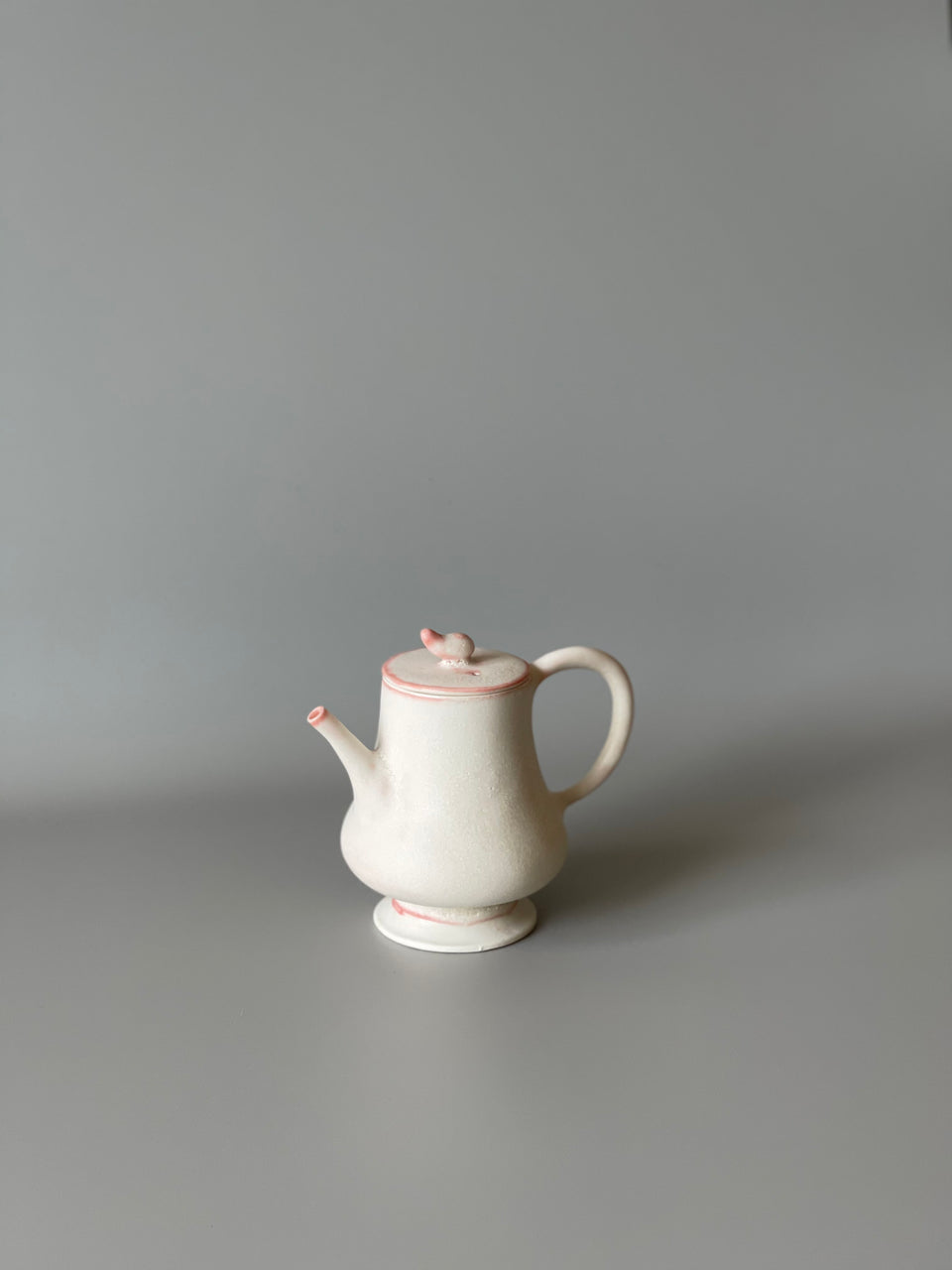 A Pink Camellia Bud Teapot