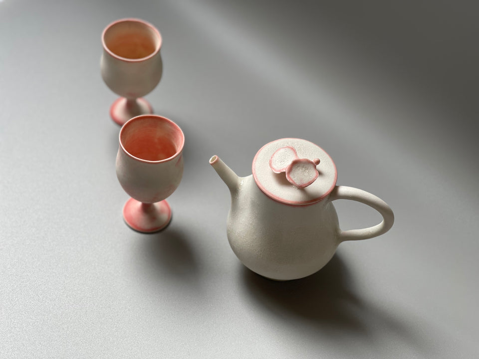 Pink Camellia Teapot