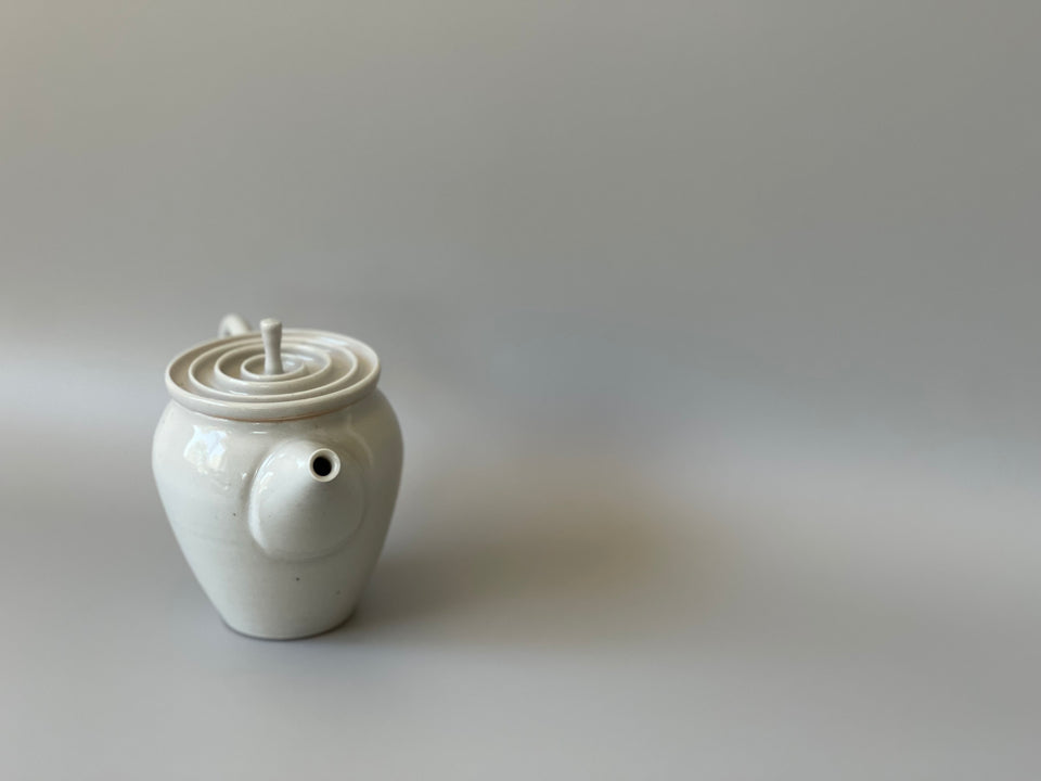 Light Grey (Gloss White) Celadon Teapot - 145 ml