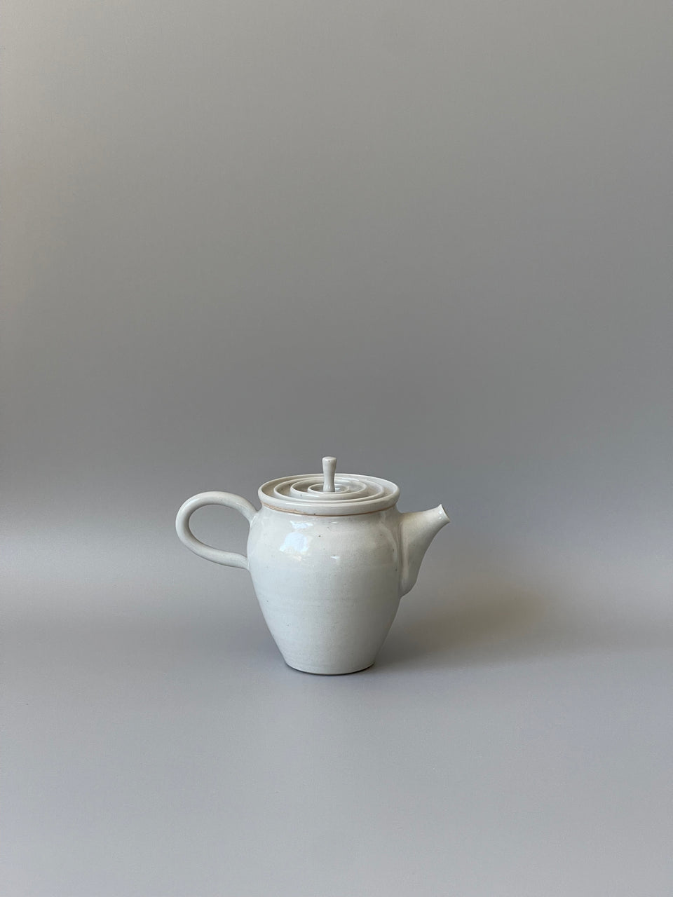 Light Grey (Gloss White) Celadon Teapot - 145 ml