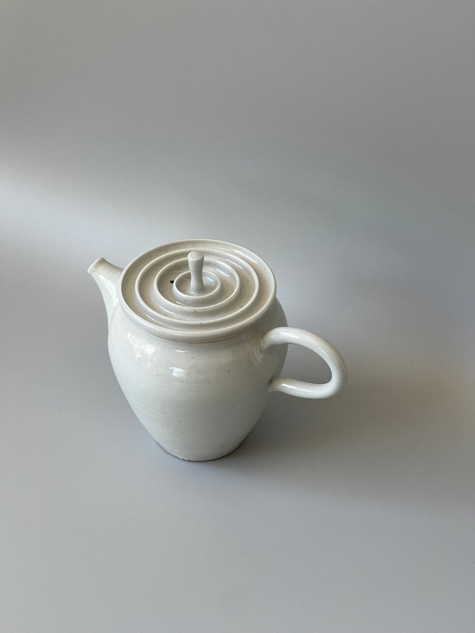 Light Grey (Gloss White) Celadon Teapot - 145 ml