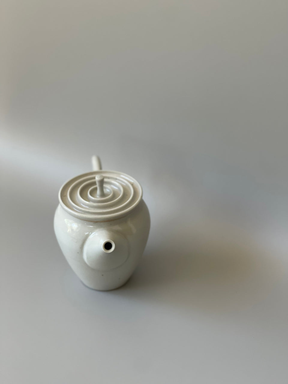 Light Grey (Gloss White) Celadon Teapot - 145 ml
