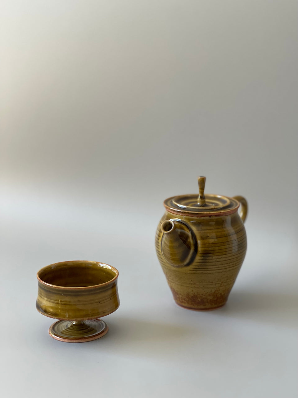 Amber Celadon Teapot - 130 ml