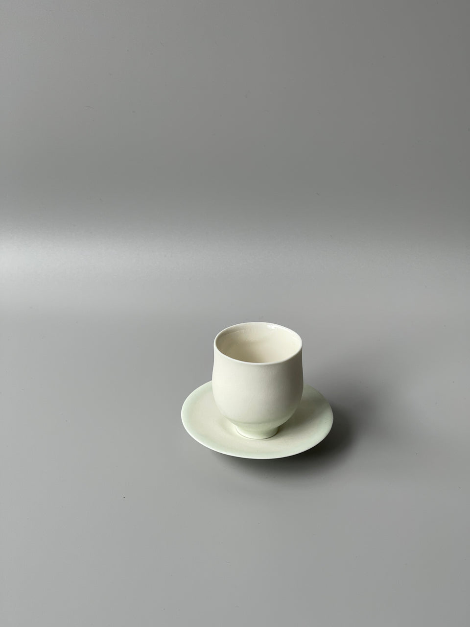 Mint Green mouthful small tea cup and saucer