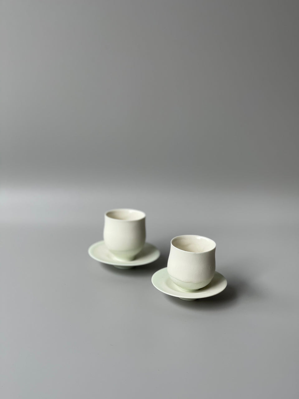 Mint Green mouthful small tea cup and saucer