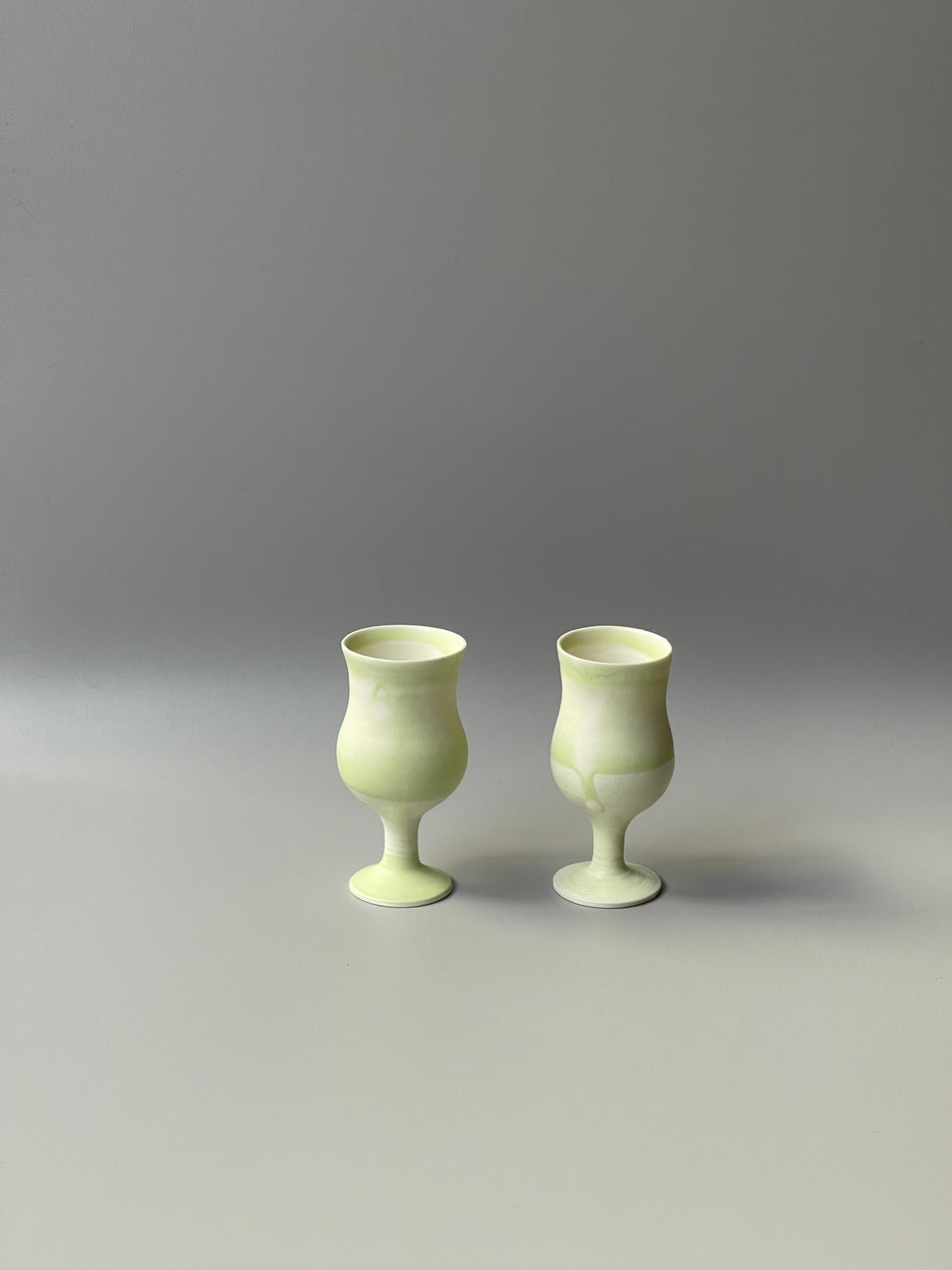 Moss Green High Heel Tea Cup