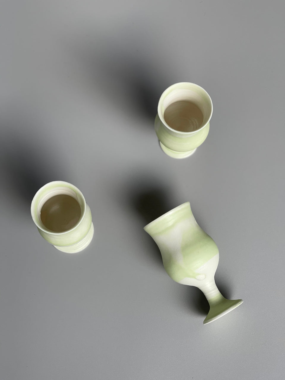 Moss Green High Heel Tea Cup