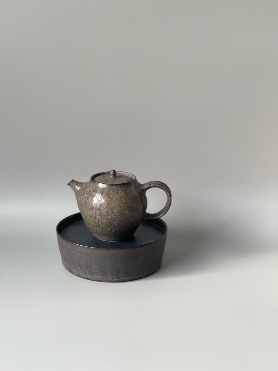 Dark Brown Smoky Teapot