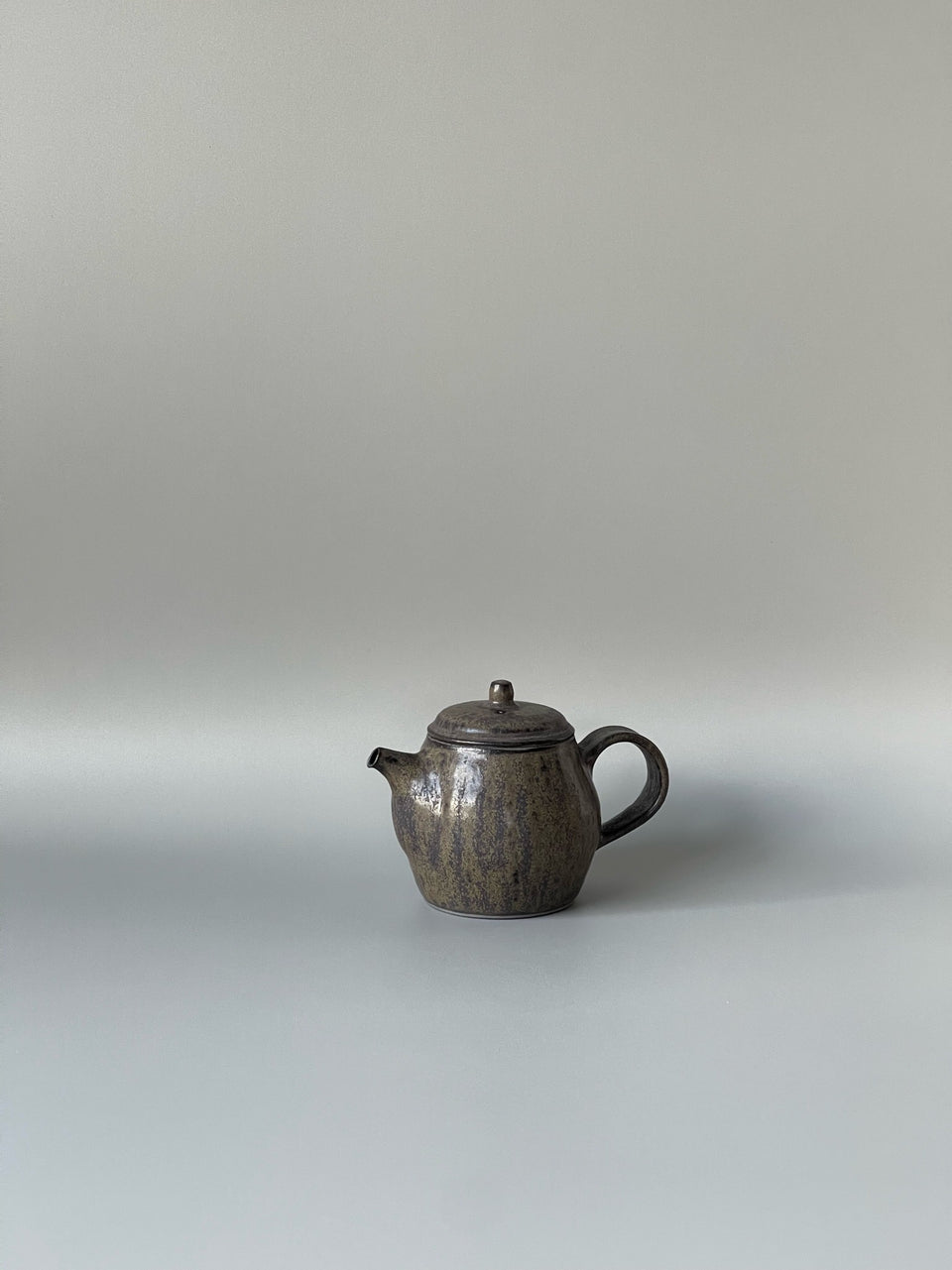 Dark Brown Smoky Teapot