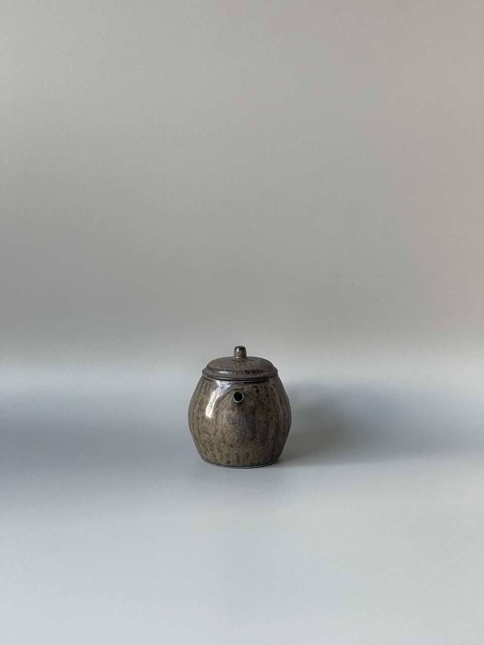 Dark Brown Smoky Teapot