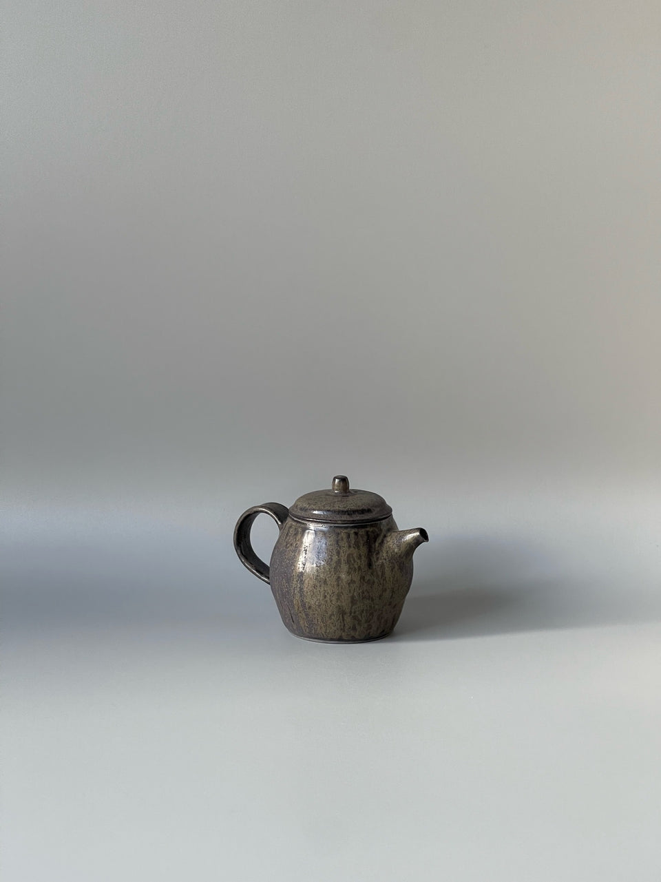 Dark Brown Smoky Teapot