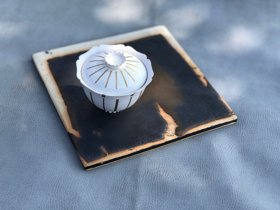 "Bronzy Gold" Tea Tray / Decor Plate