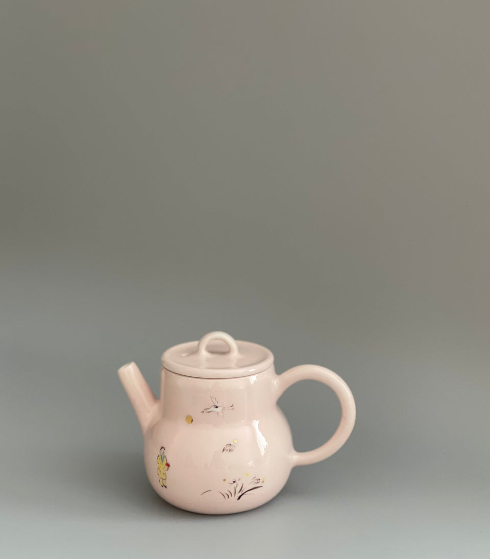 My Tea Time Gourdy Pink By Hua Hua Teapot
