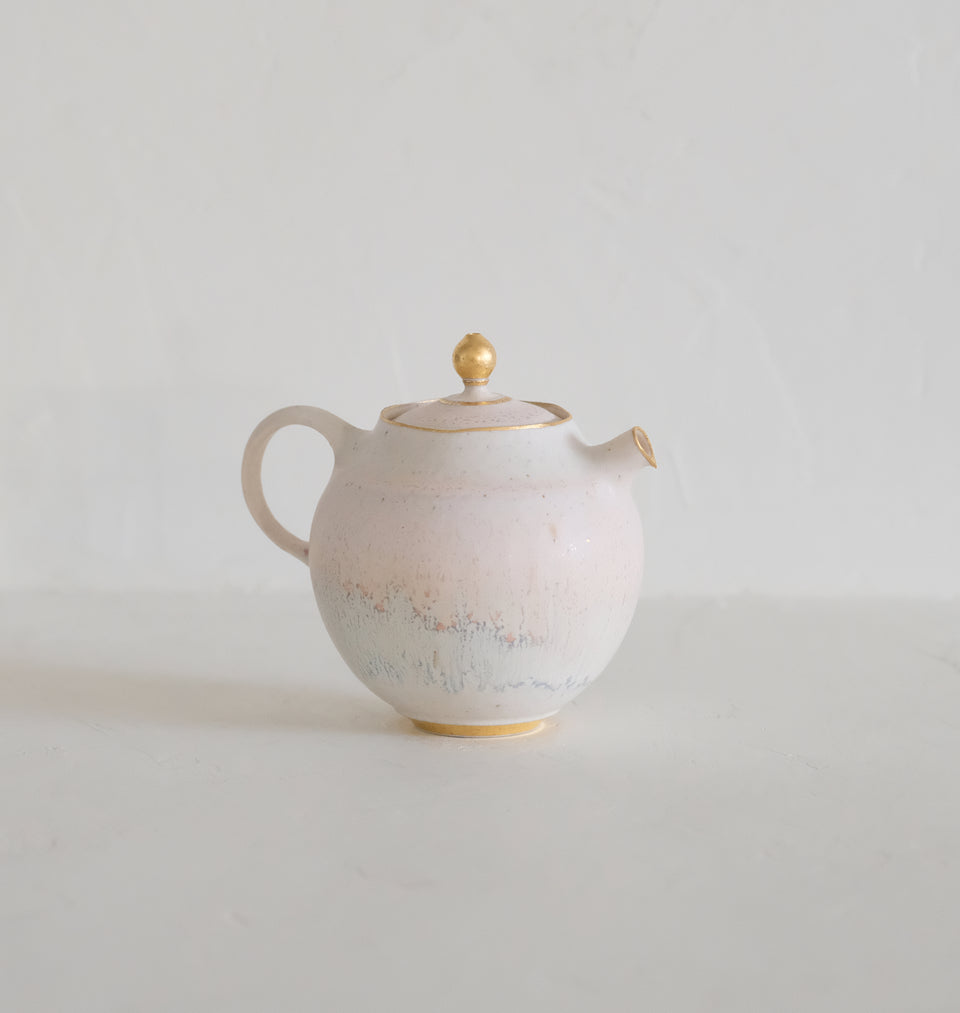 Pink Glaze Grooving Teapot
