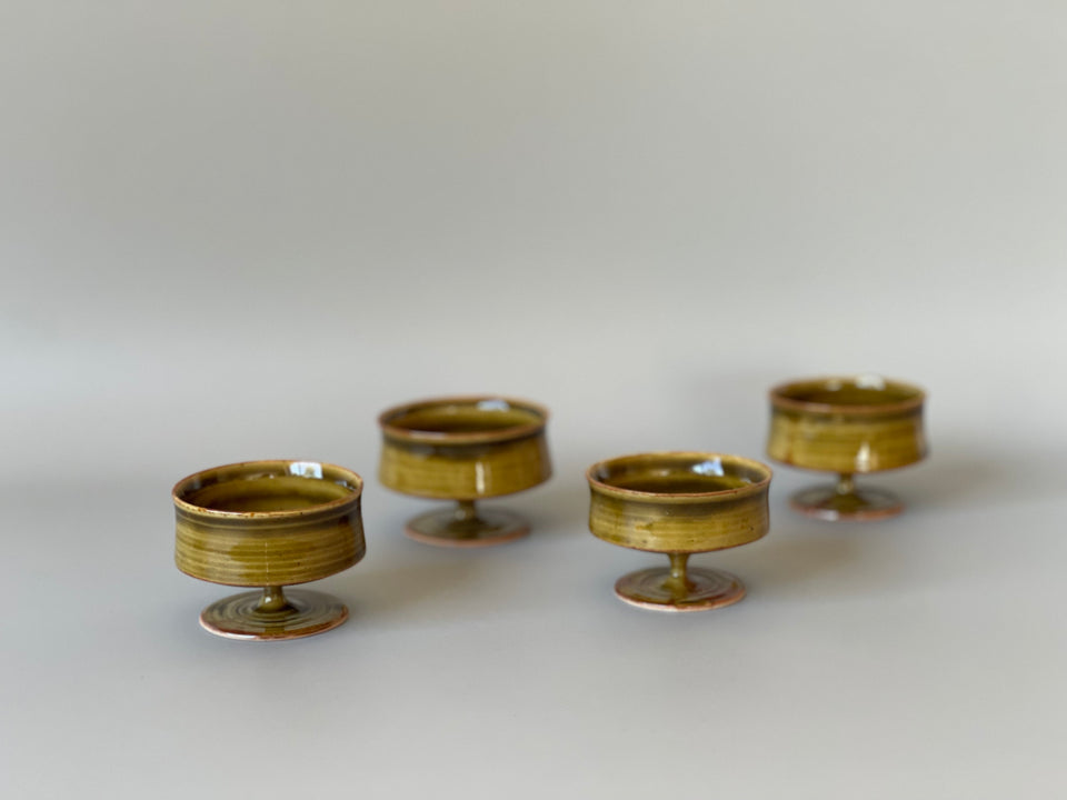 Amber Celadon Tea Cup