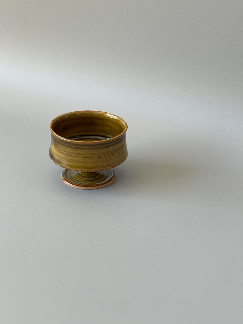 Amber Celadon Tea Cup