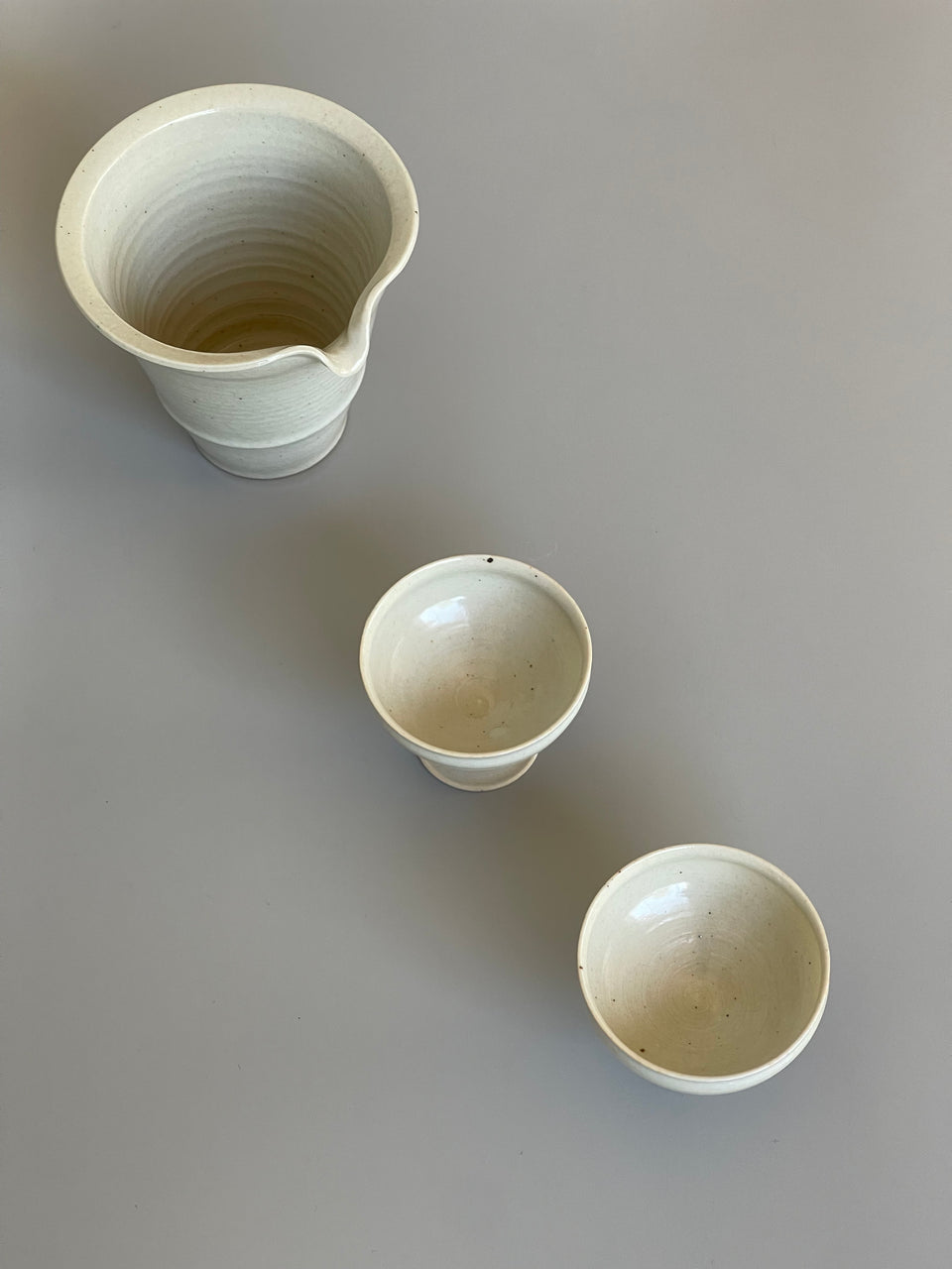 Light Grey (Beige) Celadon Tea Cup