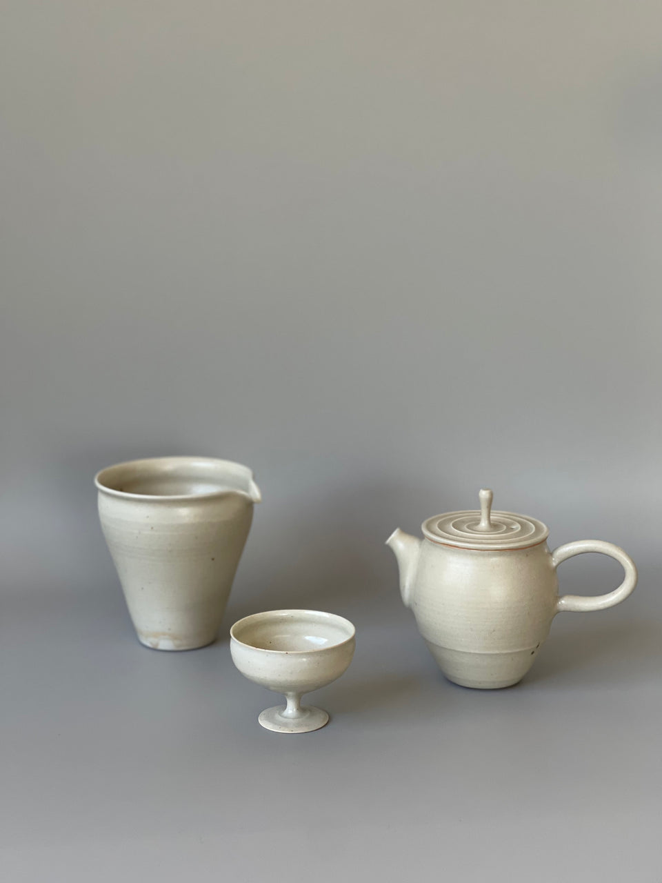 Light Grey (Beige) Celadon Tea Cup