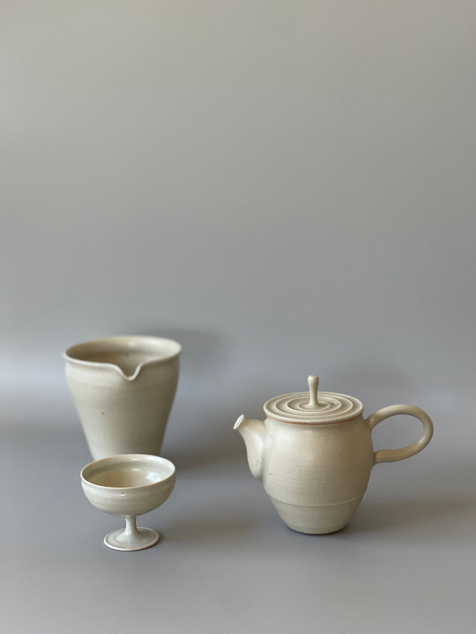 Light Grey (Beige) Celadon Tea Cup