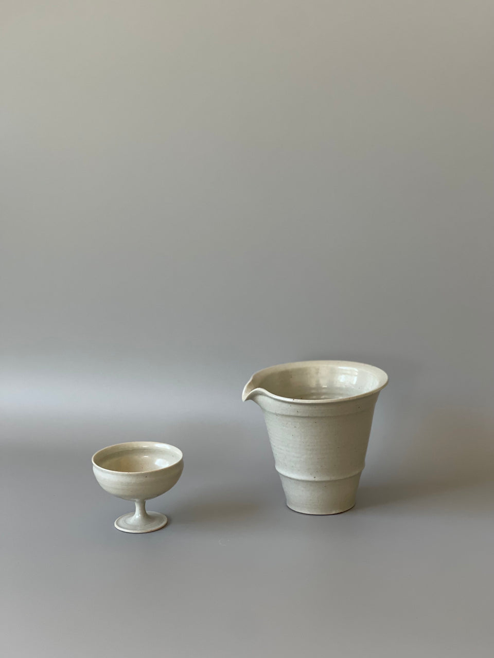 Light Grey (Beige) Celadon Tea Cup